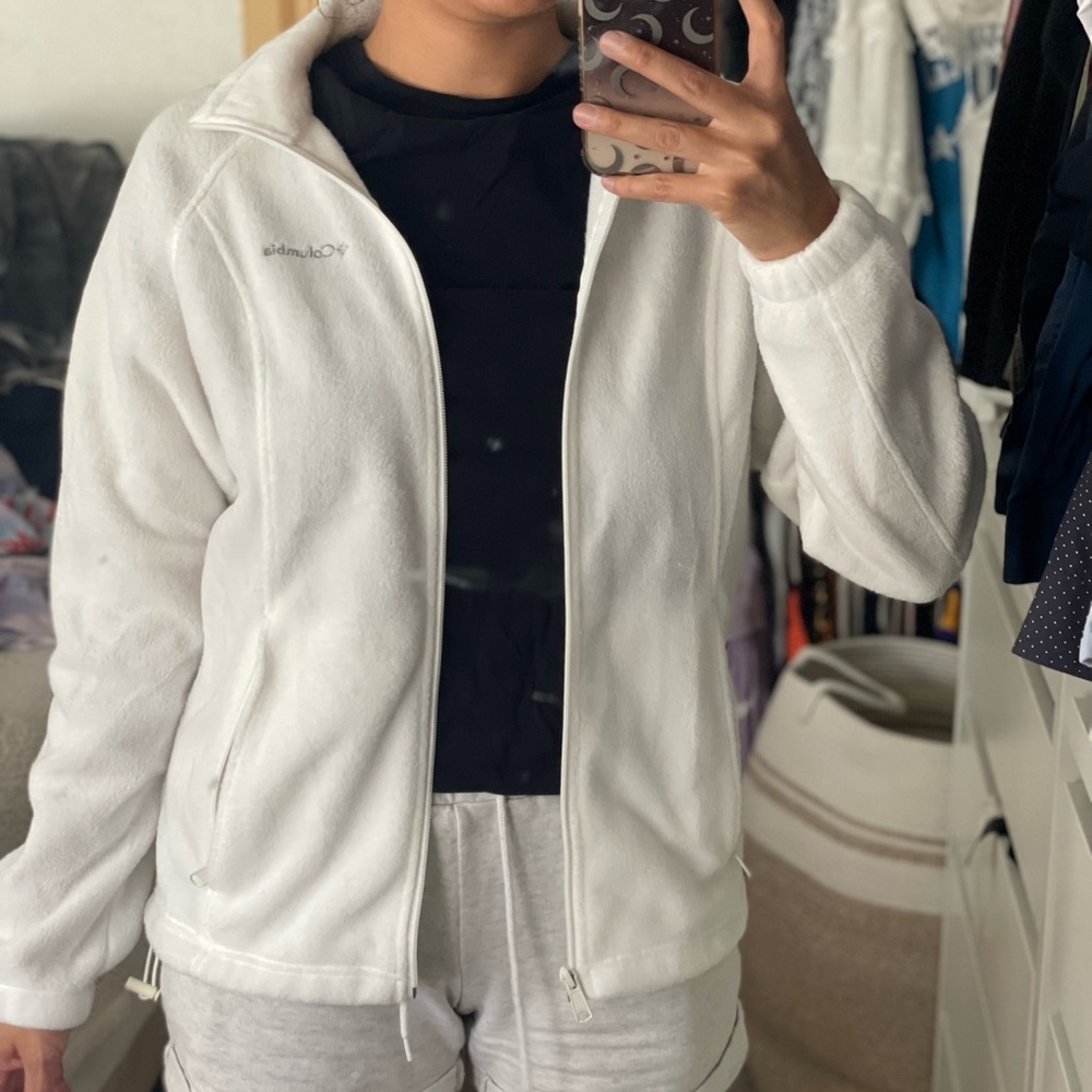 White Columbia fleece